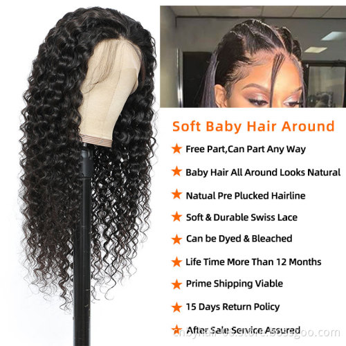 STop Quality 250g 180% 13*6 Hd Lace Front 13X6 Loose Deep Wave Wig Brazilian Human Hair 13*4 Deep Wave Lace Frontal Wig